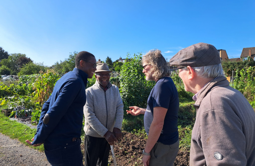 Bim at the allotments